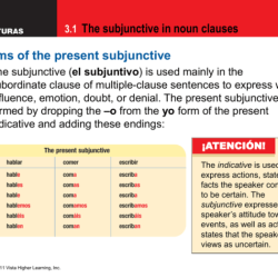 Spanish subjunctive in noun clauses