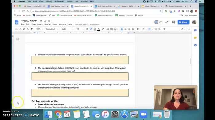 H-r diagram gizmo answer key