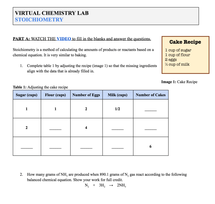 S'mores stoichiometry lab answer key