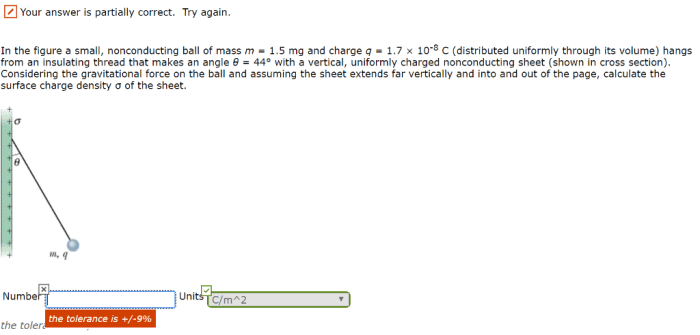 In the figure a small nonconducting ball of mass